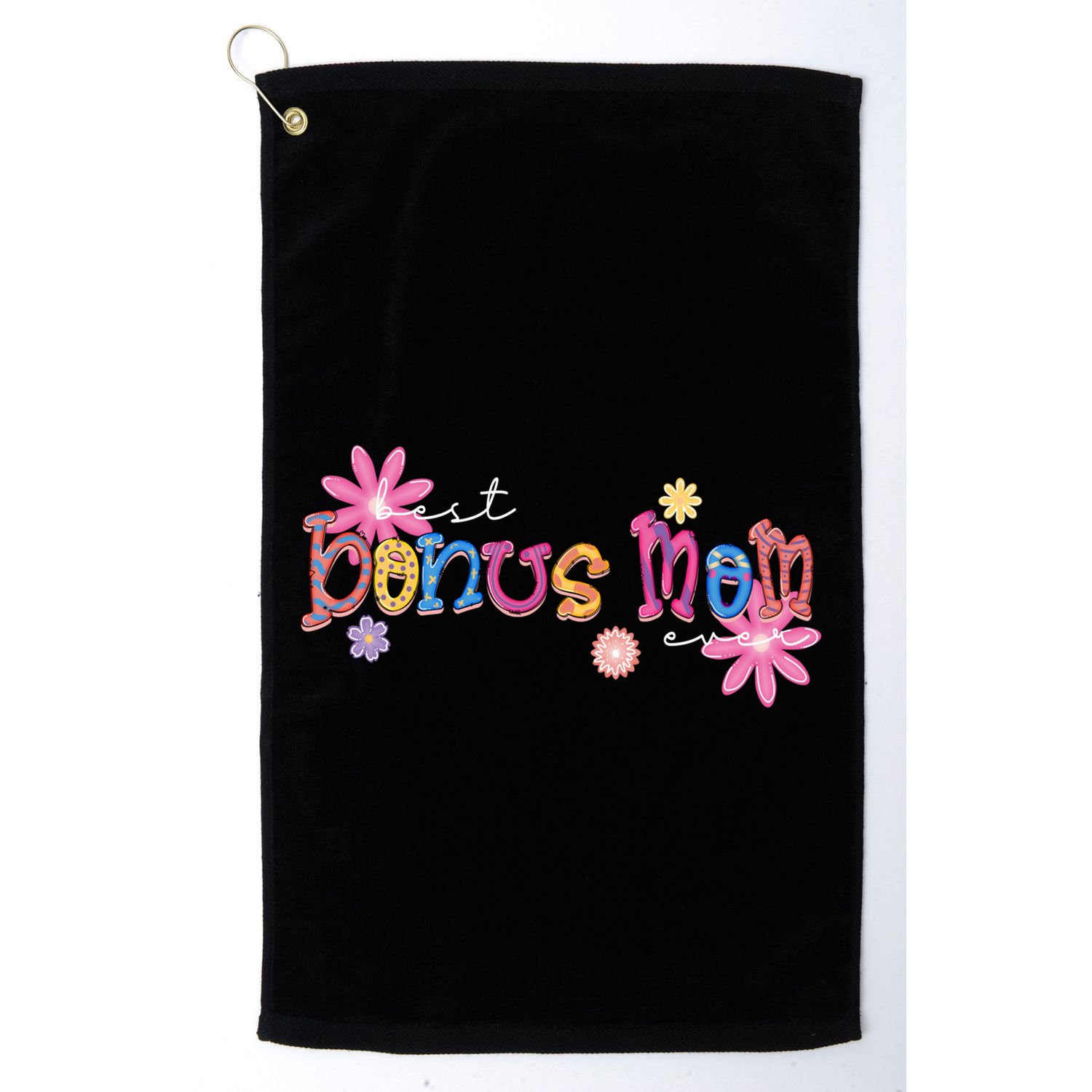 Best Bonus Mom Ever Happy Mothers Day Gift Golf Towel