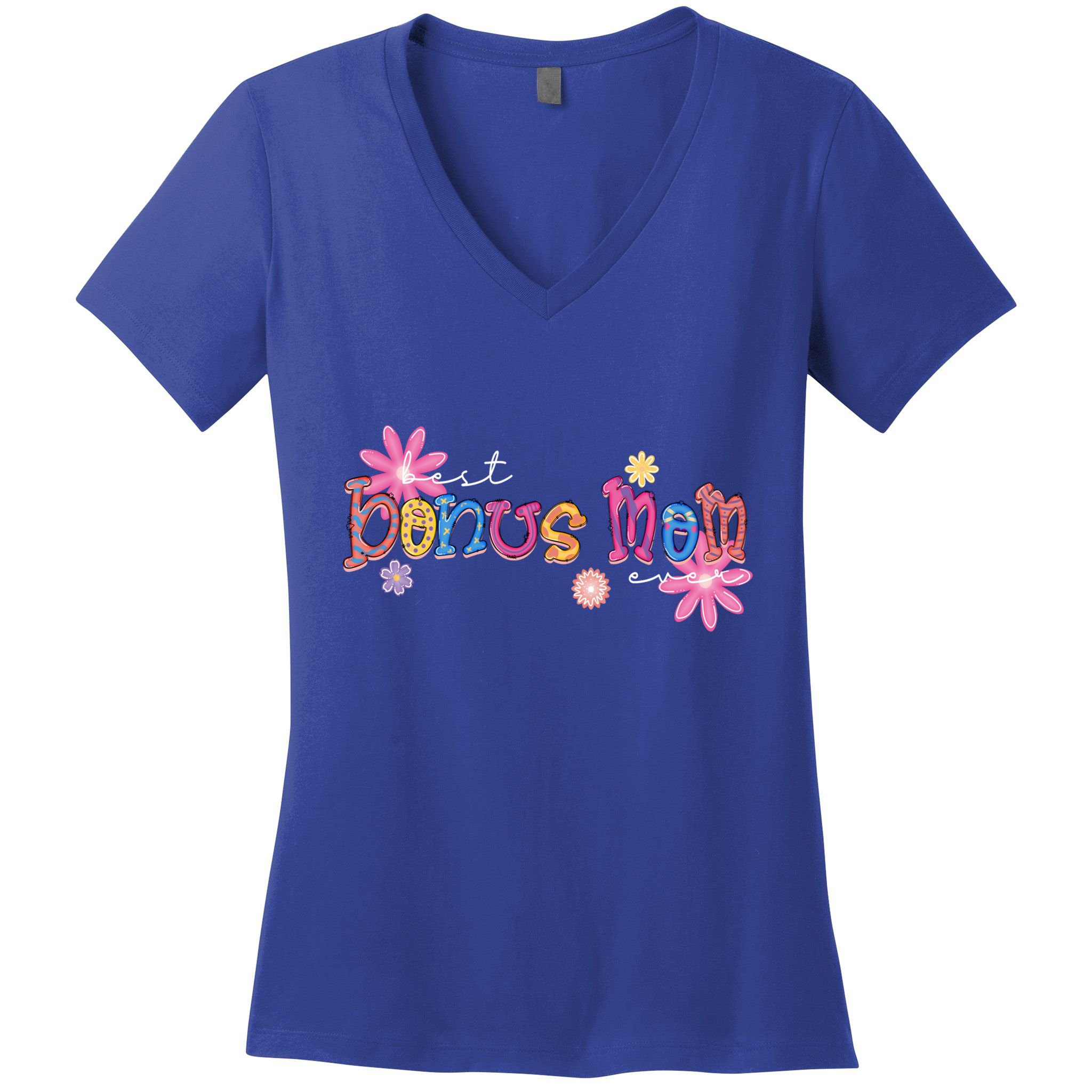Best Bonus Mom Ever Happy Mothers Day Gift Women's V-Neck T-Shirt
