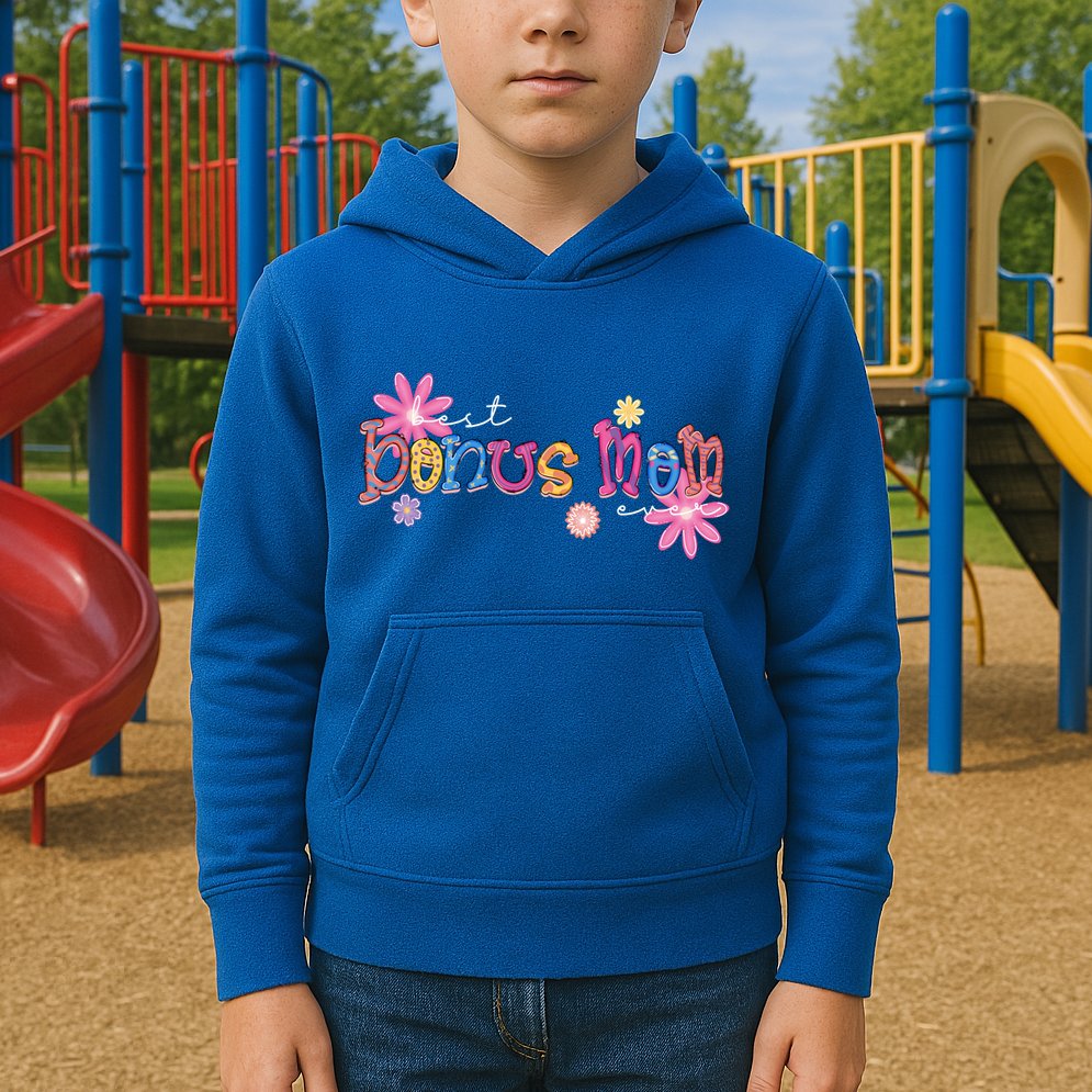 Best Bonus Mom Ever Happy Mothers Day Gift Kids Hoodie