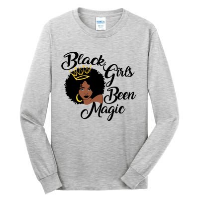 Black Been Magic Melanin Black History Gift Tall Long Sleeve T-Shirt