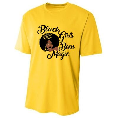 Black Been Magic Melanin Black History Gift Performance Sprint T-Shirt