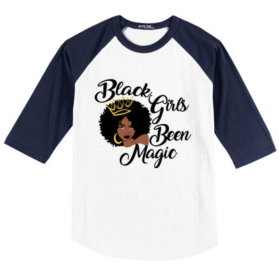 Black Been Magic Melanin Black History Gift Baseball Sleeve Shirt