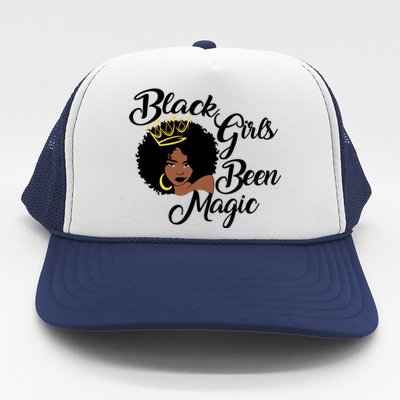 Black Been Magic Melanin Black History Gift Trucker Hat