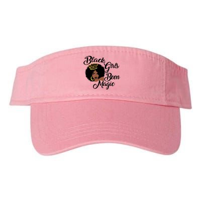 Black Been Magic Melanin Black History Gift Valucap Bio-Washed Visor