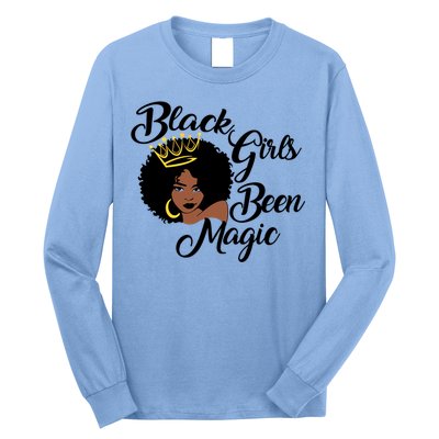 Black Been Magic Melanin Black History Gift Long Sleeve Shirt