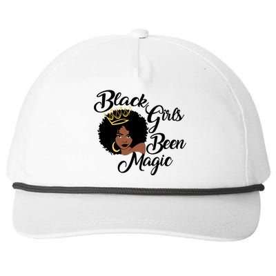 Black Been Magic Melanin Black History Gift Snapback Five-Panel Rope Hat