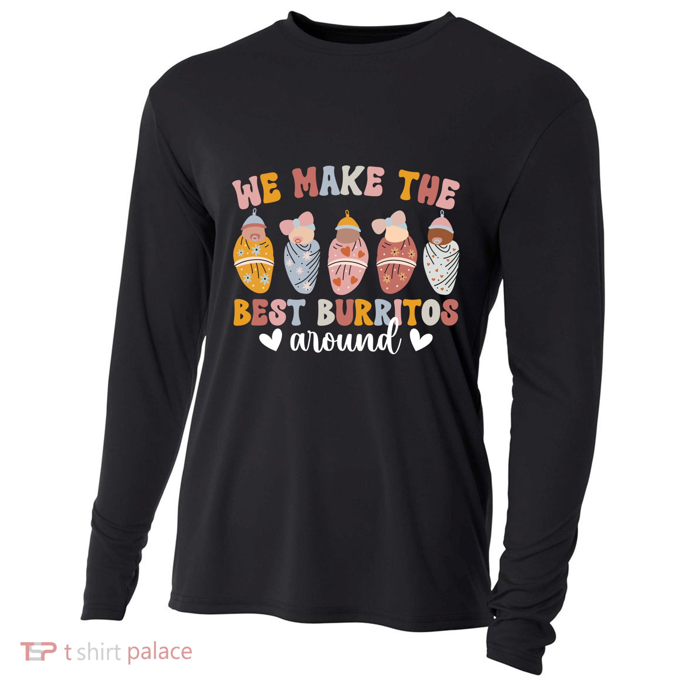 Best Burritos Mother Nurse Postpartum Nurse Cool Gift Cooling Performance Long Sleeve Crew