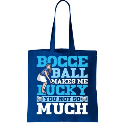 Bocce Ball Makes Me Lucky Bocce Ball Gift Tote Bag