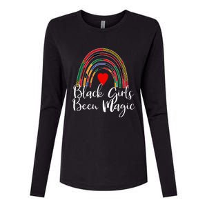 Black Been Magic Rainbow African Kente Great Gift Womens Cotton Relaxed Long Sleeve T-Shirt