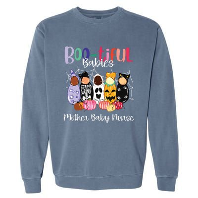 Bootiful Babies Mother Baby Nurse Funny Halloween Garment-Dyed Sweatshirt