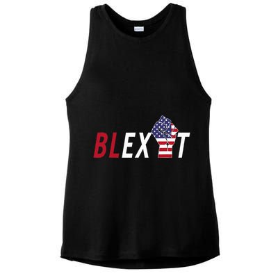 Blexit Blexit Movement Black Exit Ladies PosiCharge Tri-Blend Wicking Tank