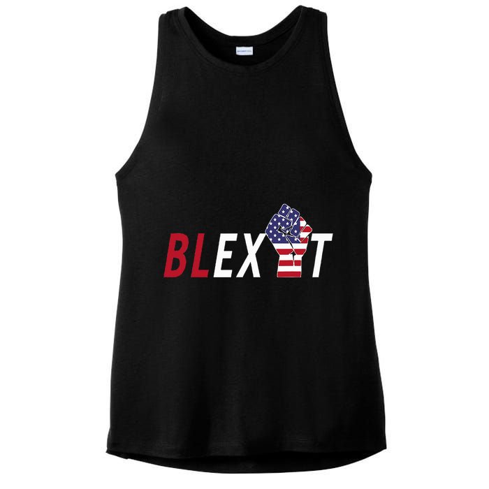 Blexit Blexit Movement Black Exit Ladies PosiCharge Tri-Blend Wicking Tank