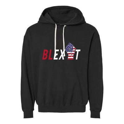 Blexit Blexit Movement Black Exit Garment-Dyed Fleece Hoodie