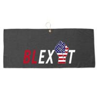 Blexit Blexit Movement Black Exit Large Microfiber Waffle Golf Towel