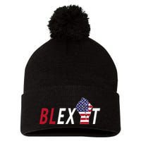 Blexit Blexit Movement Black Exit Pom Pom 12in Knit Beanie