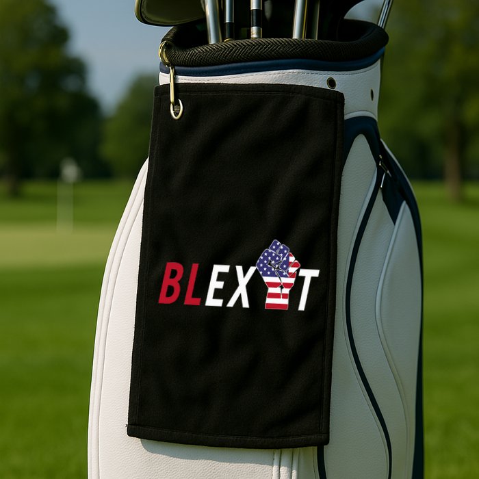 Blexit Blexit Movement Black Exit Golf Towel