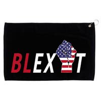 Blexit Blexit Movement Black Exit Grommeted Golf Towel
