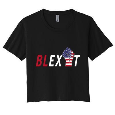 Blexit Blexit Movement Black Exit Crop Top