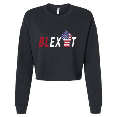 Blexit Blexit Movement Black Exit Cropped Pullover Crew