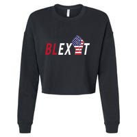 Blexit Blexit Movement Black Exit Cropped Pullover Crew