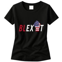 Blexit Blexit Movement Black Exit Womens T-Shirt