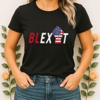Blexit Blexit Movement Black Exit Womens T-Shirt