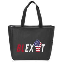 Blexit Blexit Movement Black Exit Zip Tote Bag