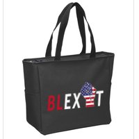 Blexit Blexit Movement Black Exit Zip Tote Bag