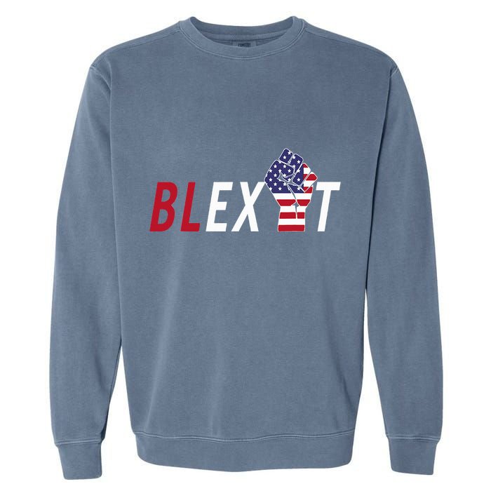 Blexit Blexit Movement Black Exit Garment-Dyed Sweatshirt