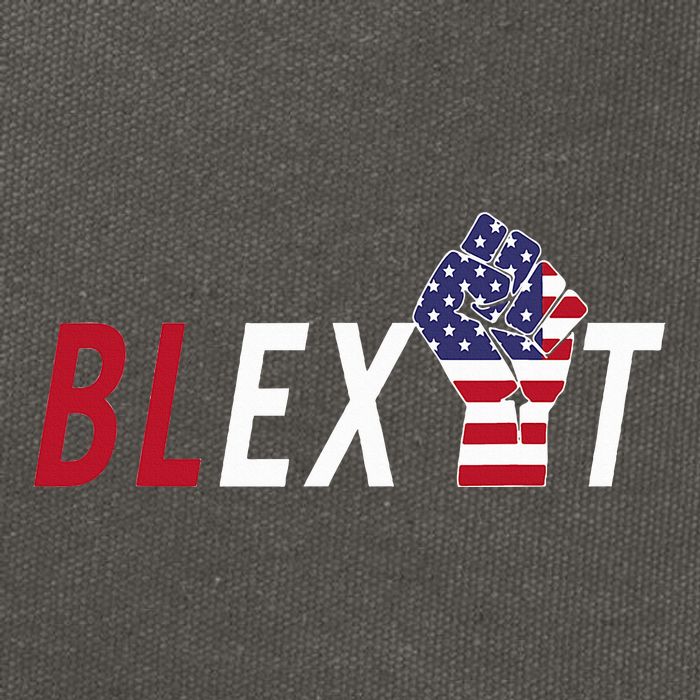 Blexit Blexit Movement Black Exit Cotton Canvas Backpack