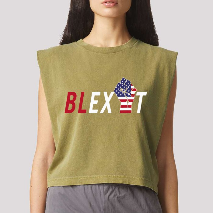 Blexit Blexit Movement Black Exit Garment-Dyed Women's Muscle Tee