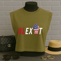 Blexit Blexit Movement Black Exit Garment-Dyed Women's Muscle Tee