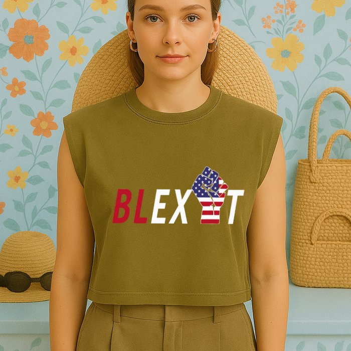 Blexit Blexit Movement Black Exit Garment-Dyed Women's Muscle Tee