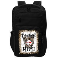 Bleached Baseball Mimi Leopard Game Day Baseball Mothers day Impact Tech Backpack