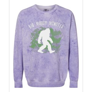 Bigfoot Big Muddy Monster Sasquatch Illinois Cryptid Colorblast Crewneck Sweatshirt