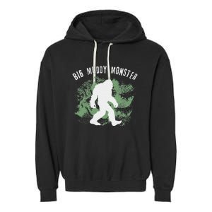 Bigfoot Big Muddy Monster Sasquatch Illinois Cryptid Garment-Dyed Fleece Hoodie