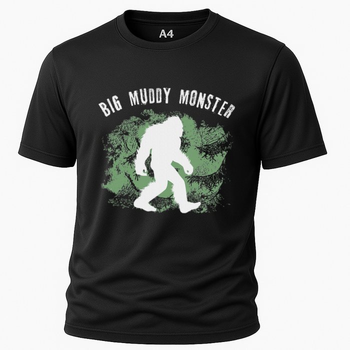 Bigfoot Big Muddy Monster Sasquatch Illinois Cryptid Cooling Performance Crew T-Shirt
