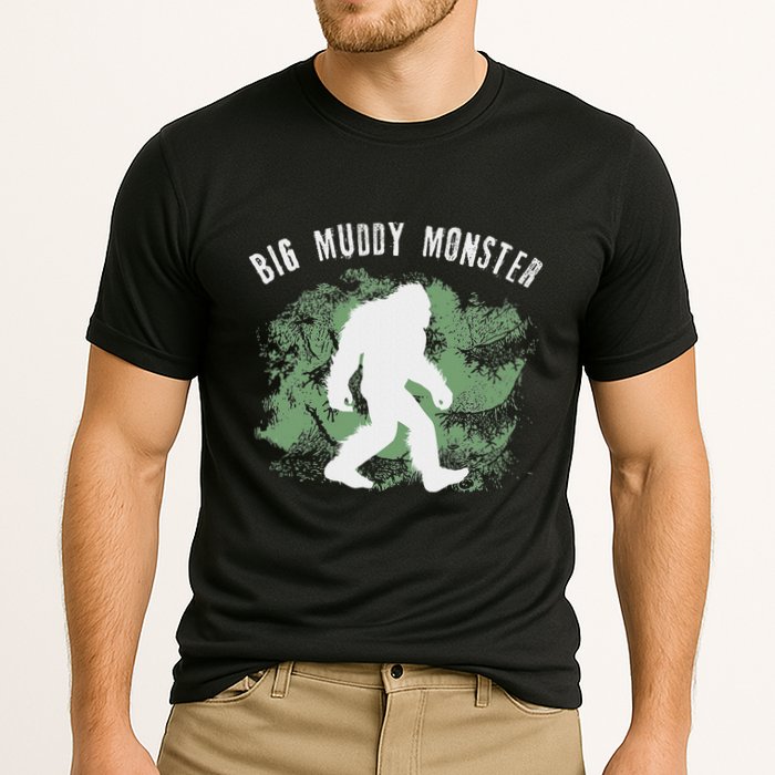 Bigfoot Big Muddy Monster Sasquatch Illinois Cryptid Cooling Performance Crew T-Shirt