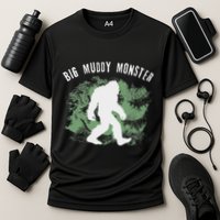 Bigfoot Big Muddy Monster Sasquatch Illinois Cryptid Cooling Performance Crew T-Shirt