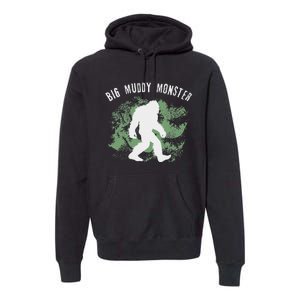 Bigfoot Big Muddy Monster Sasquatch Illinois Cryptid Premium Hoodie