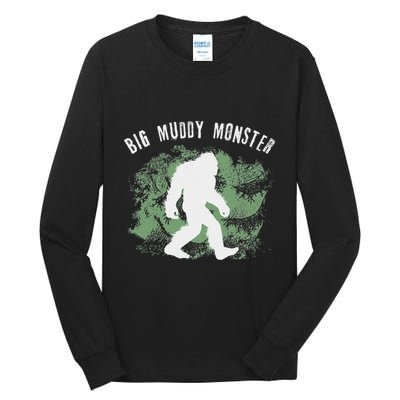 Bigfoot Big Muddy Monster Sasquatch Illinois Cryptid Tall Long Sleeve T-Shirt