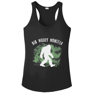 Bigfoot Big Muddy Monster Sasquatch Illinois Cryptid Ladies PosiCharge Competitor Racerback Tank