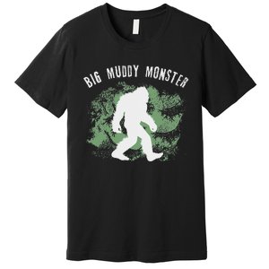 Bigfoot Big Muddy Monster Sasquatch Illinois Cryptid Premium T-Shirt