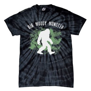 Bigfoot Big Muddy Monster Sasquatch Illinois Cryptid Tie-Dye T-Shirt