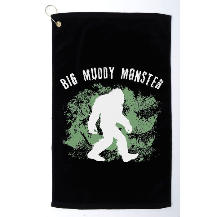 Bigfoot Big Muddy Monster Sasquatch Illinois Cryptid Golf Towel