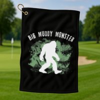Bigfoot Big Muddy Monster Sasquatch Illinois Cryptid Golf Towel