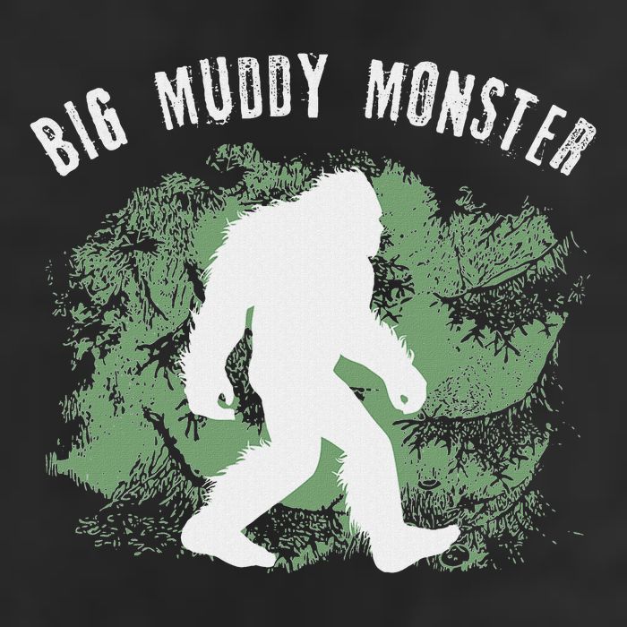 Bigfoot Big Muddy Monster Sasquatch Illinois Cryptid Golf Towel