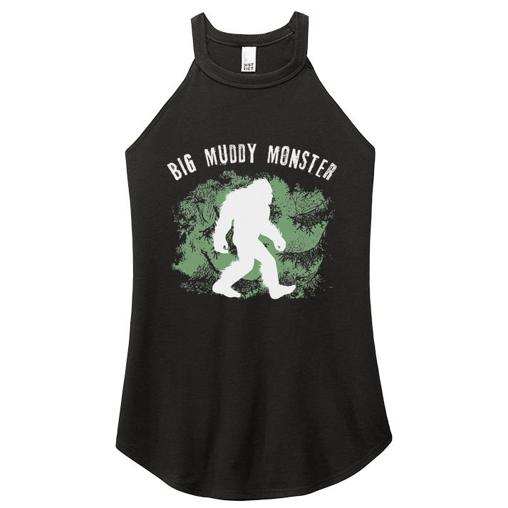Bigfoot Big Muddy Monster Sasquatch Illinois Cryptid Women's Perfect Tri Rocker Tank