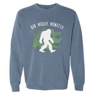 Bigfoot Big Muddy Monster Sasquatch Illinois Cryptid Garment-Dyed Sweatshirt