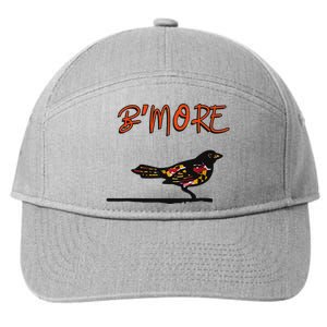 Baltimore Bmore Maryland Md Pride 7-Panel Snapback Hat